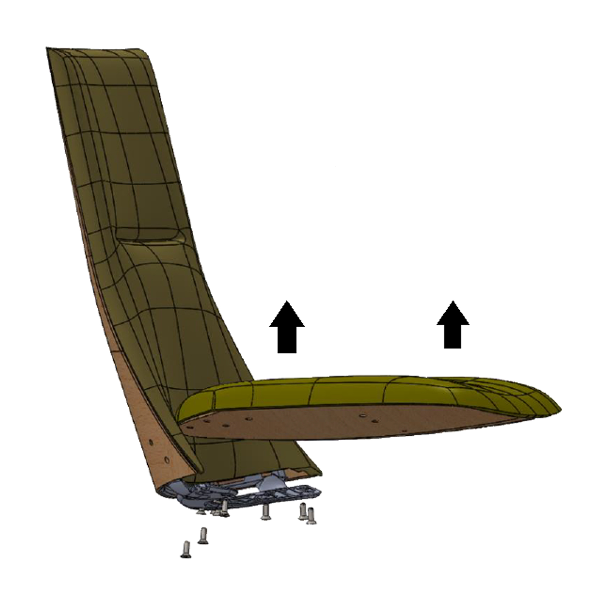 Backrest and seat